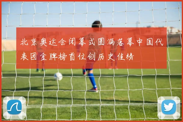 北京奥运会闭幕式圆满落幕中国代表团金牌榜首位创历史佳绩