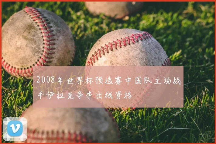 2008年世界杯预选赛中国队主场战平伊拉克争夺出线资格